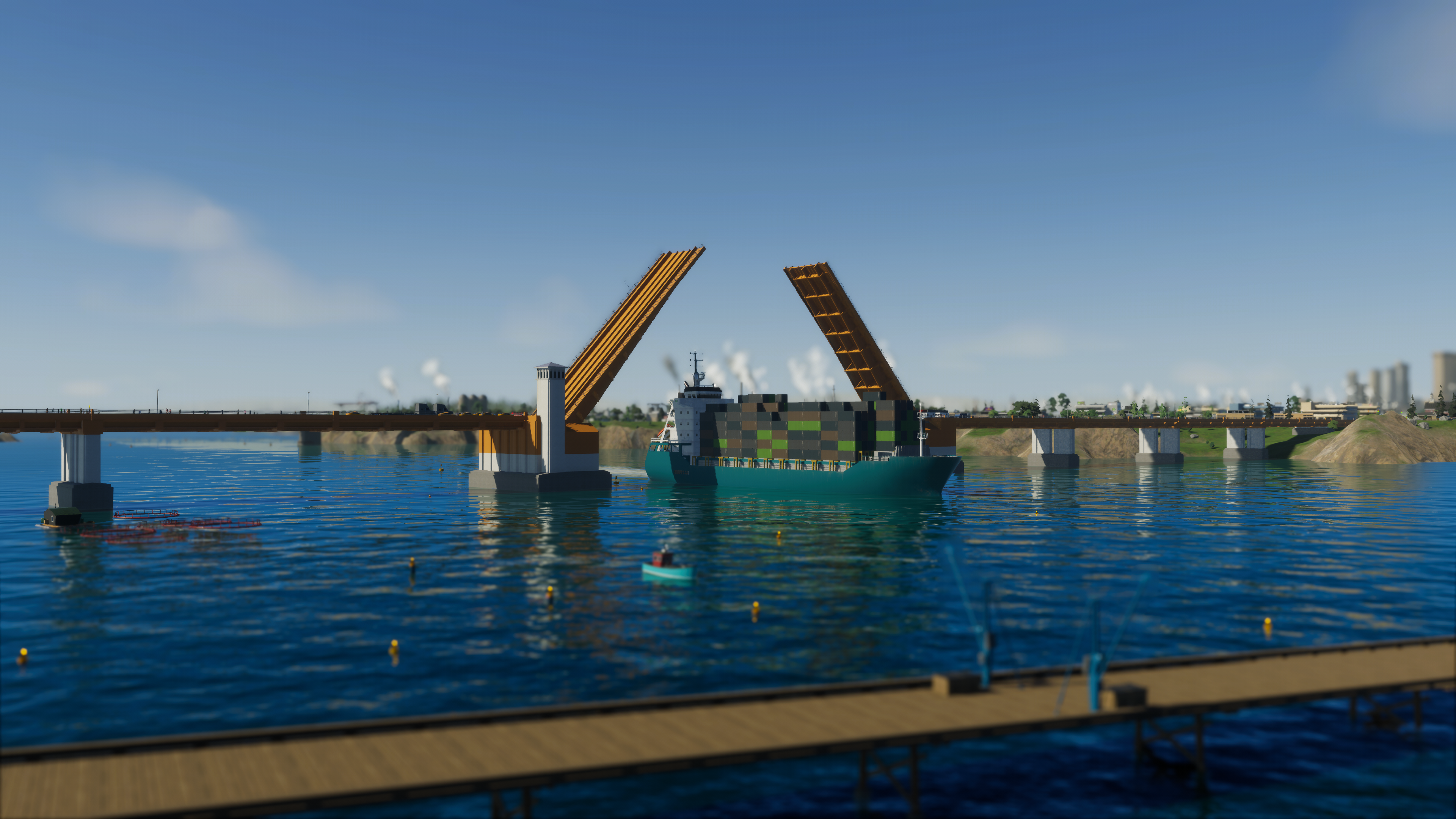 1-2 Open drawbridge