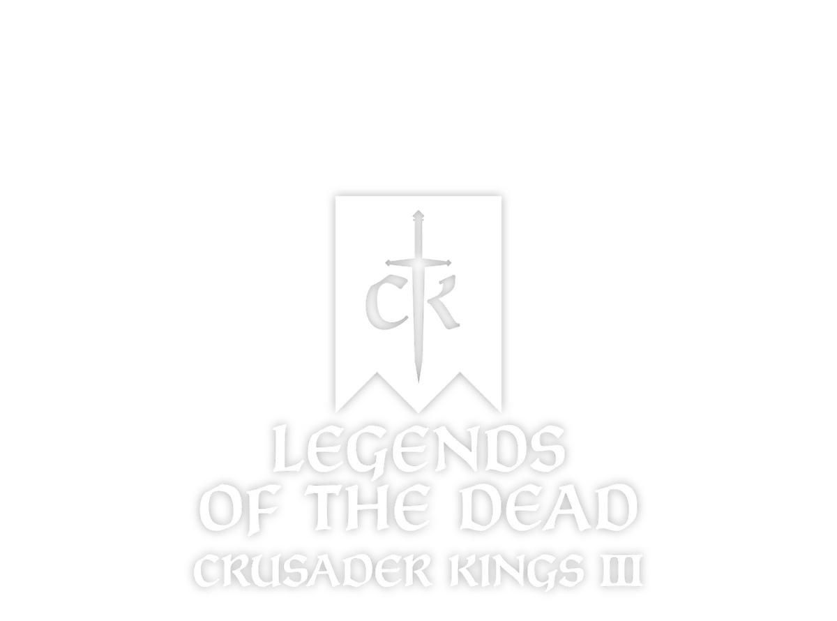 Logotype for Crusader Kings III: Legends of the Dead