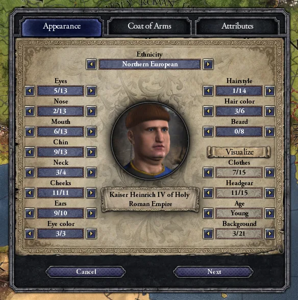Crusader Kings II: Ruler Designer (screenshot 2)