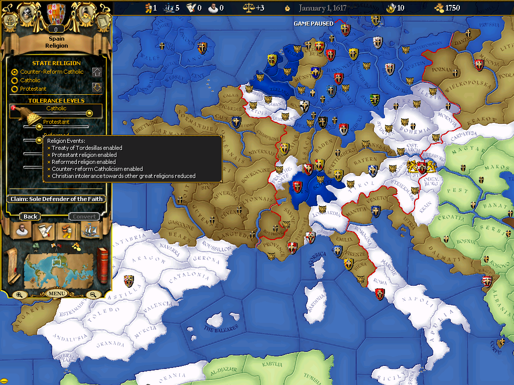 For the Glory: A Europa Universalis Game (screenshot 12)