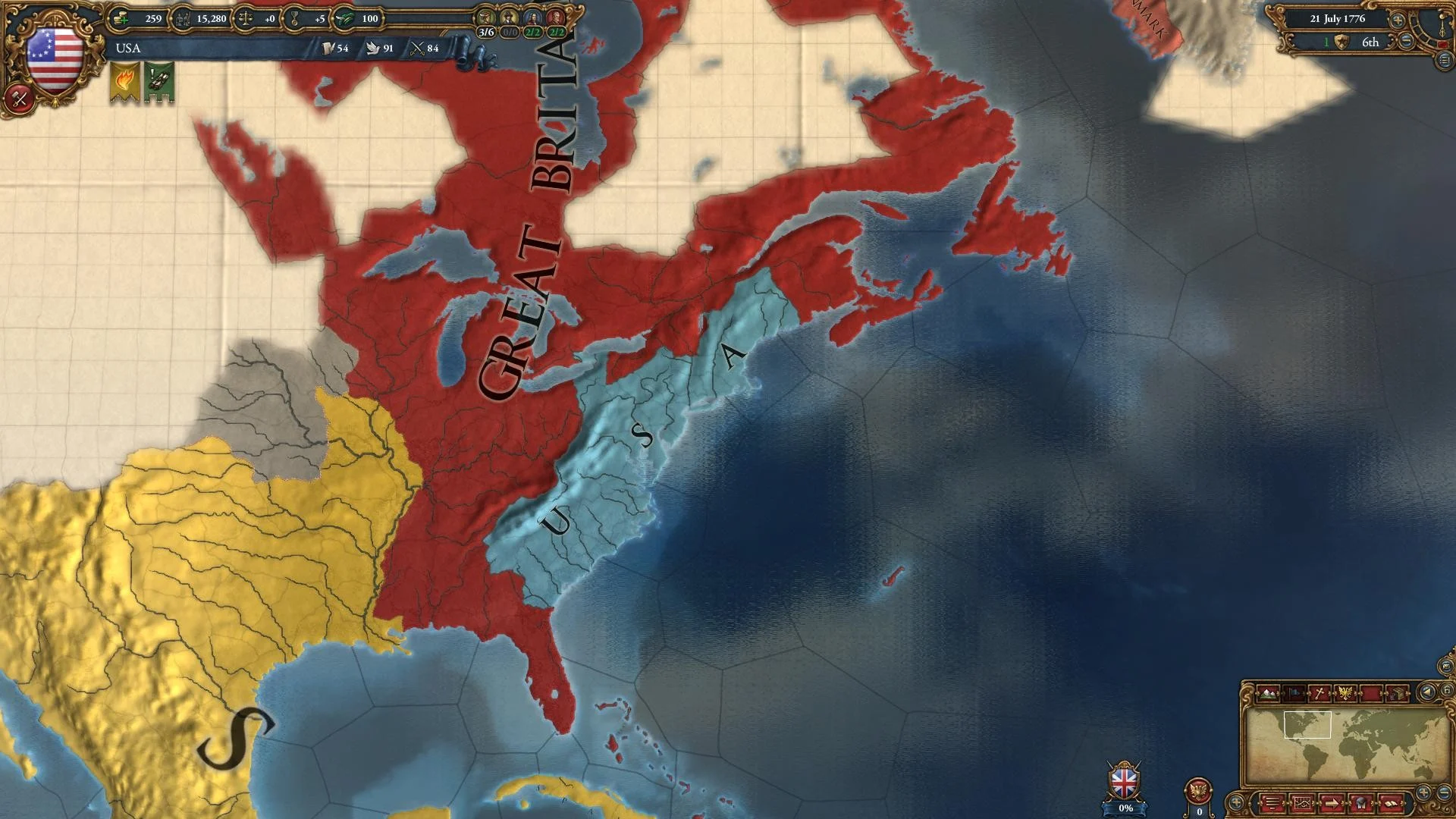 Europa Universalis IV: American Dream (screenshot 3)