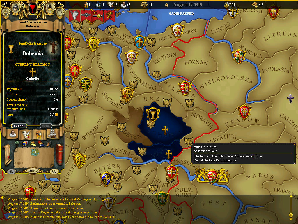 For the Glory: A Europa Universalis Game (screenshot 9)