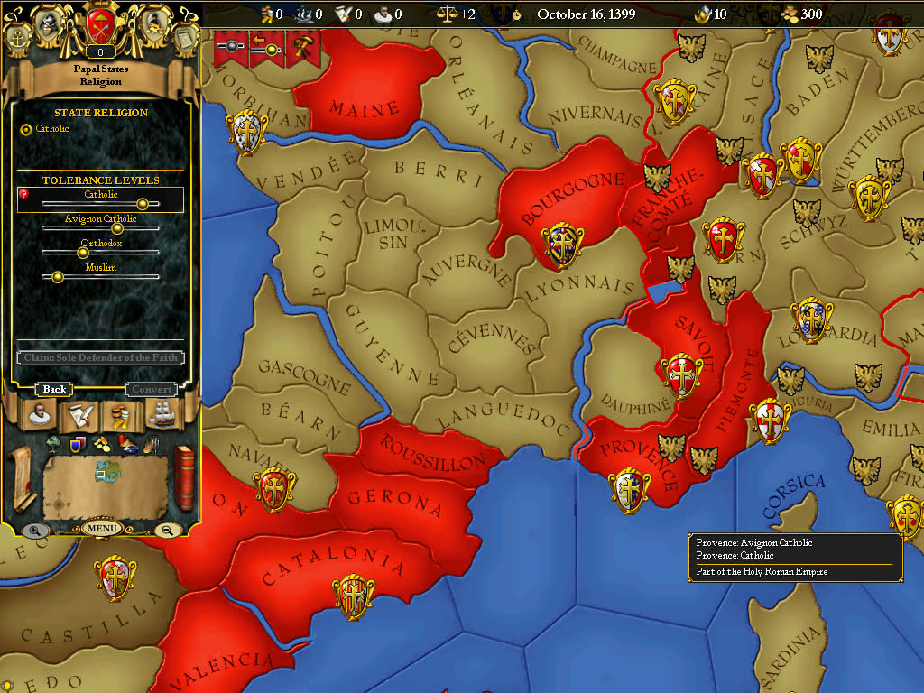 For the Glory: A Europa Universalis Game (screenshot 1)