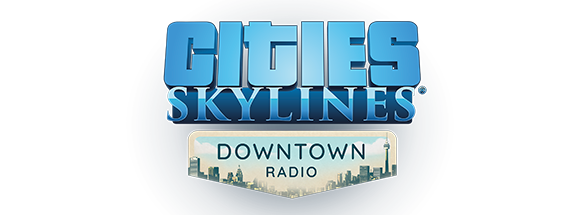 Cities: Skylines - Downtown Radio - logo