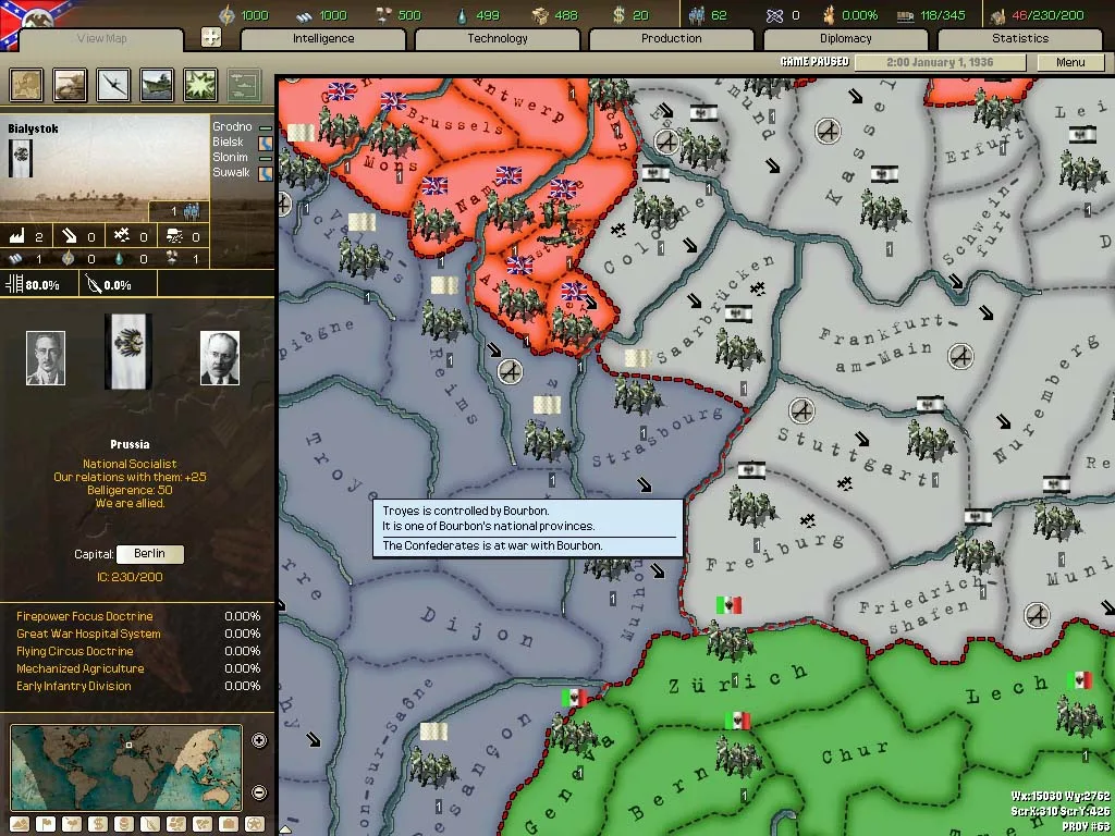 Hearts of Iron II Complete (screenshot 2)