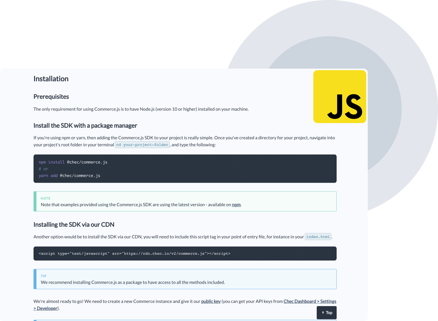 JavaScript guide to commerce