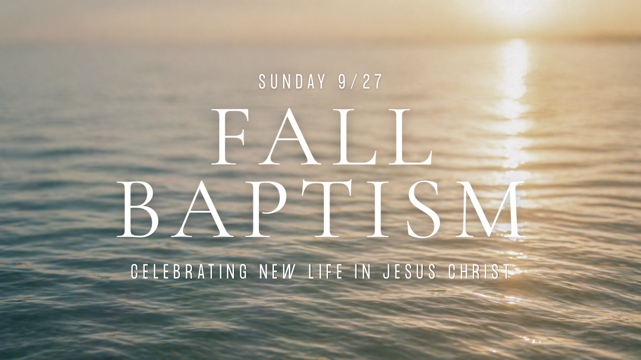 Fall Baptisms