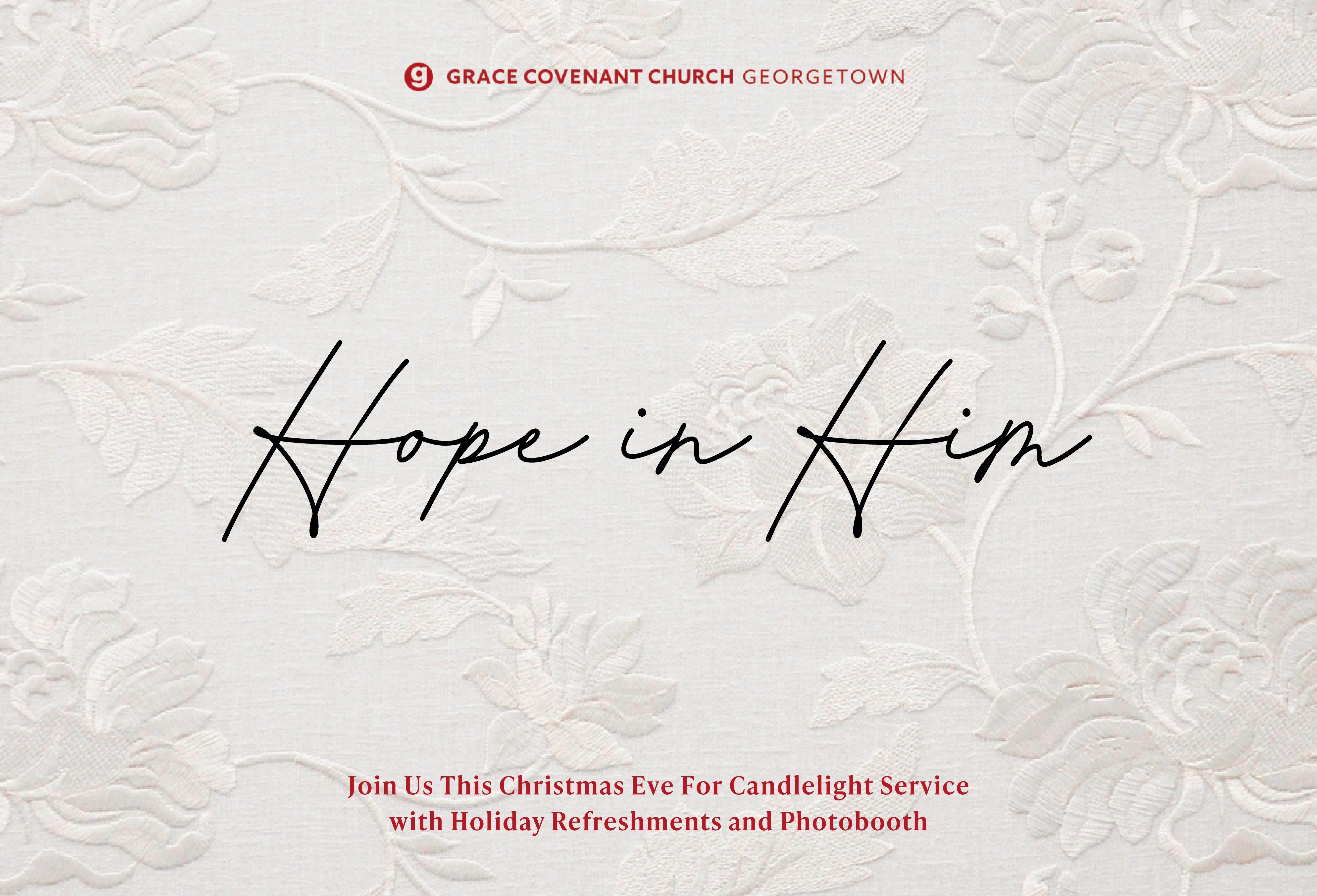 Christmas Eve Services at GCC Georgetown: Hope in Him