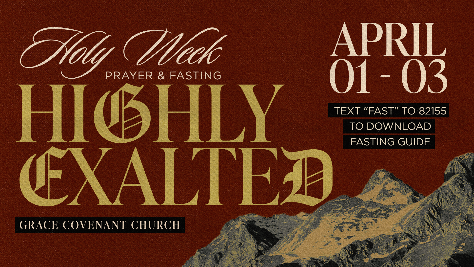 Holy Week Corporate Fasting