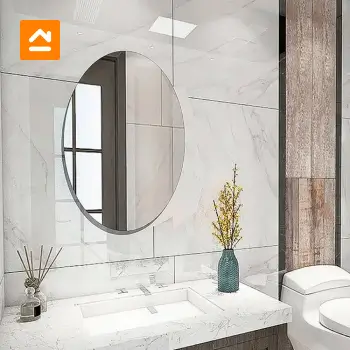 Espejos redondos, la tendencia más deseada en el cuarto de baño