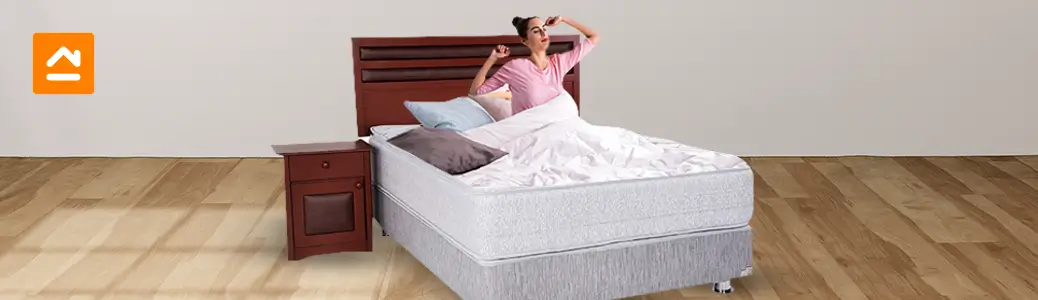 Cama Moderno Estructura de Cama para adulto de tela gris oscuro