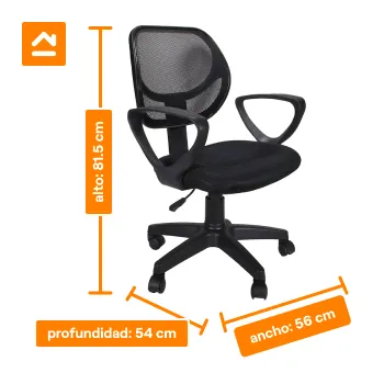 Como funciona el ajuste de altura en mi silla para oficina?