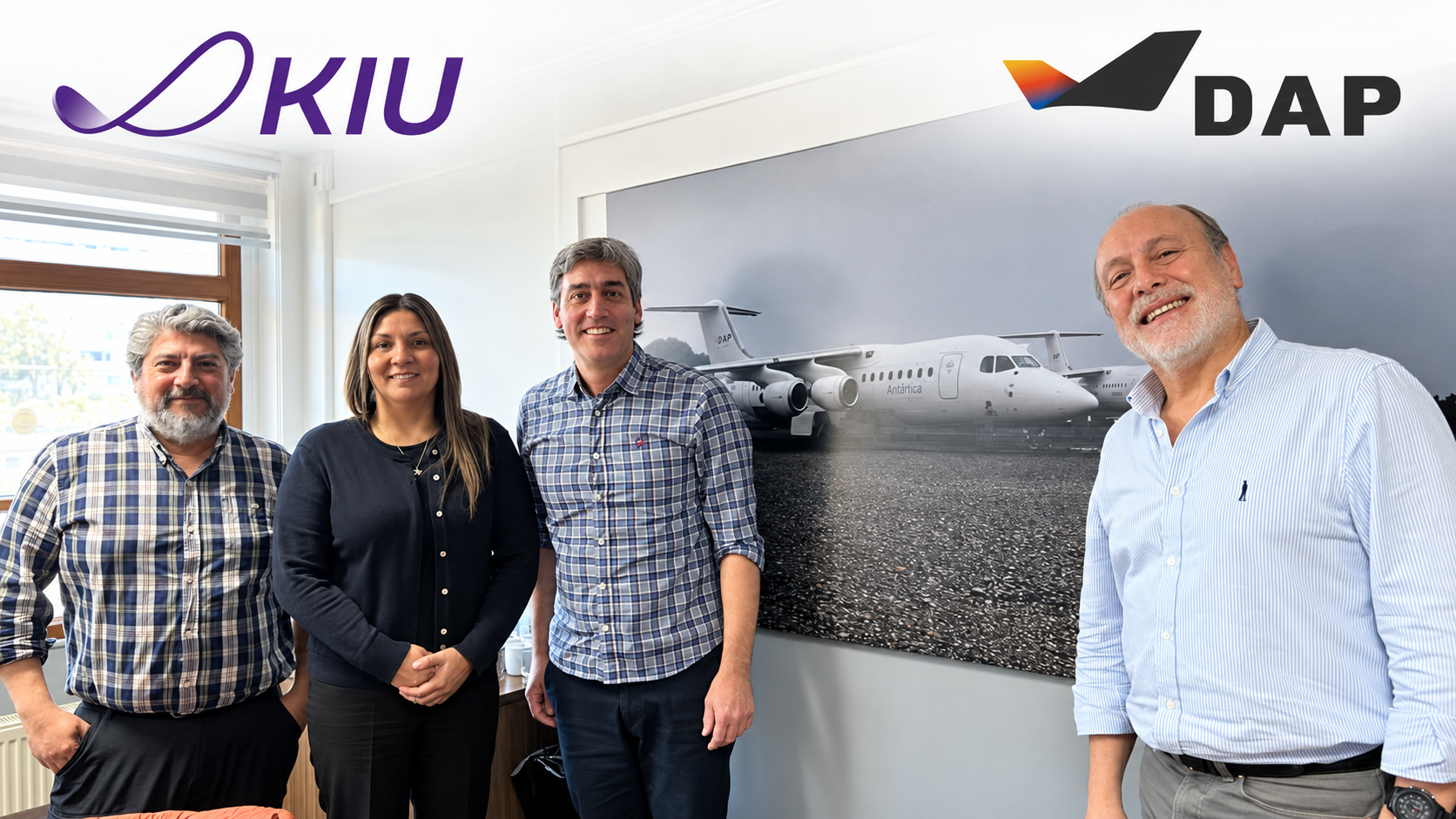 KIU System Solutions fortalece su relación con Aerovías DAP durante una visita de trabajo