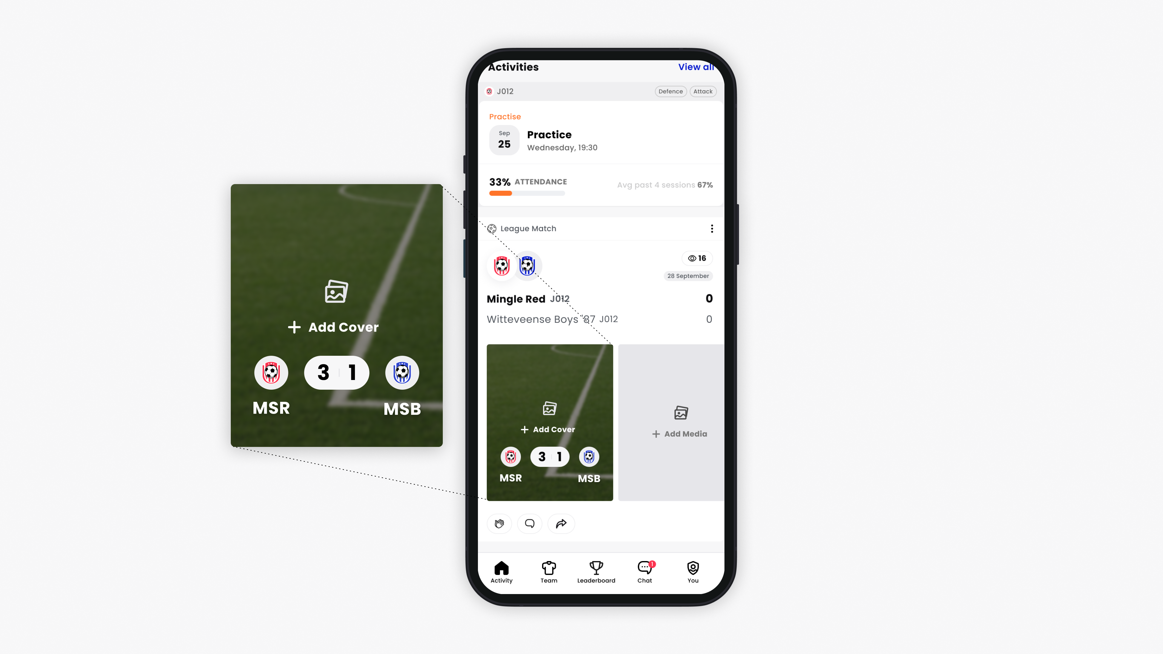Help Article Visual - Add cover photo to a match