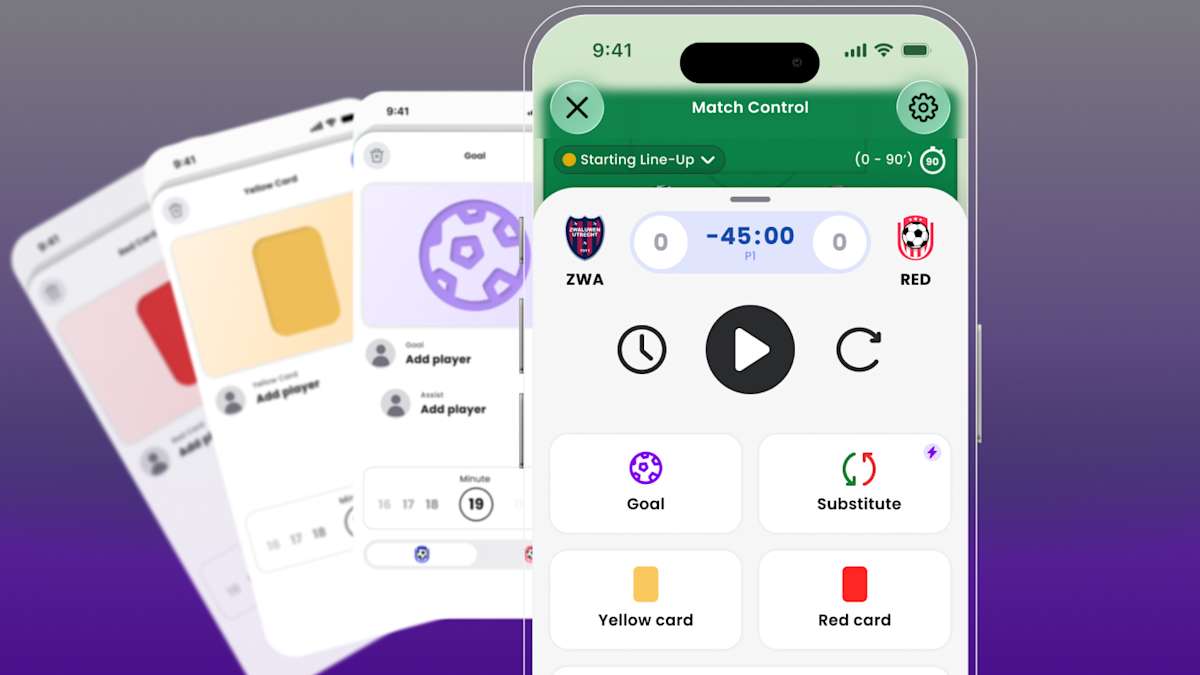 Match Control Counter Match Control Substitutions | Track Playing Time Automatically with ...