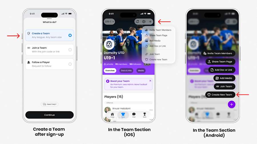 Create Team image