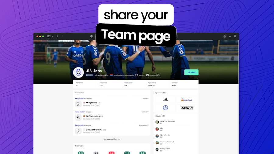 Team page