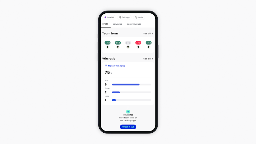 Help Article Visual - Team Stats in App