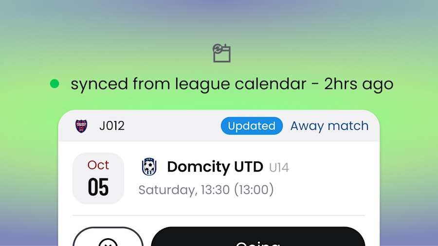 Synced from league calendar.