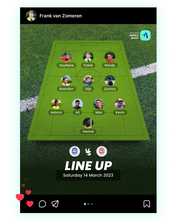 line-up card