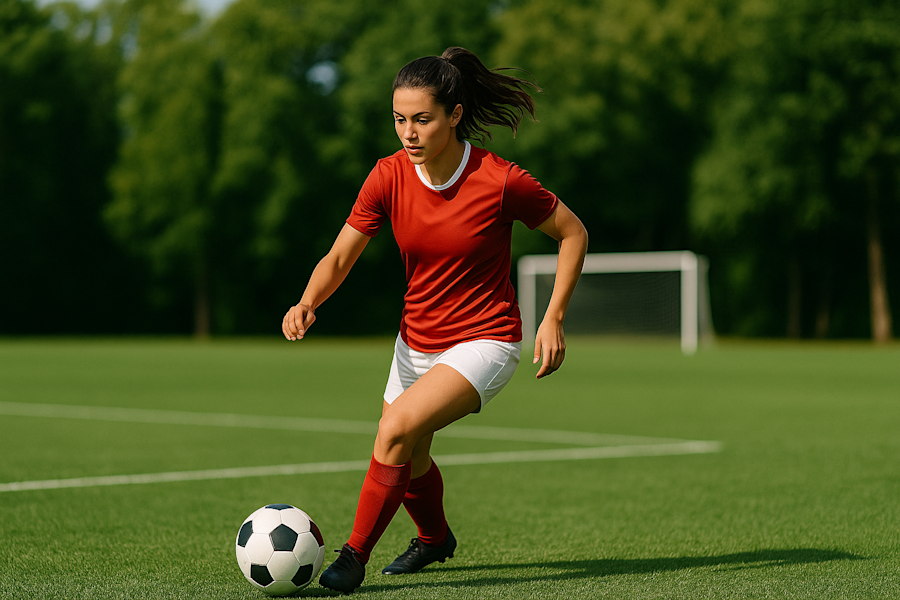 Female football player