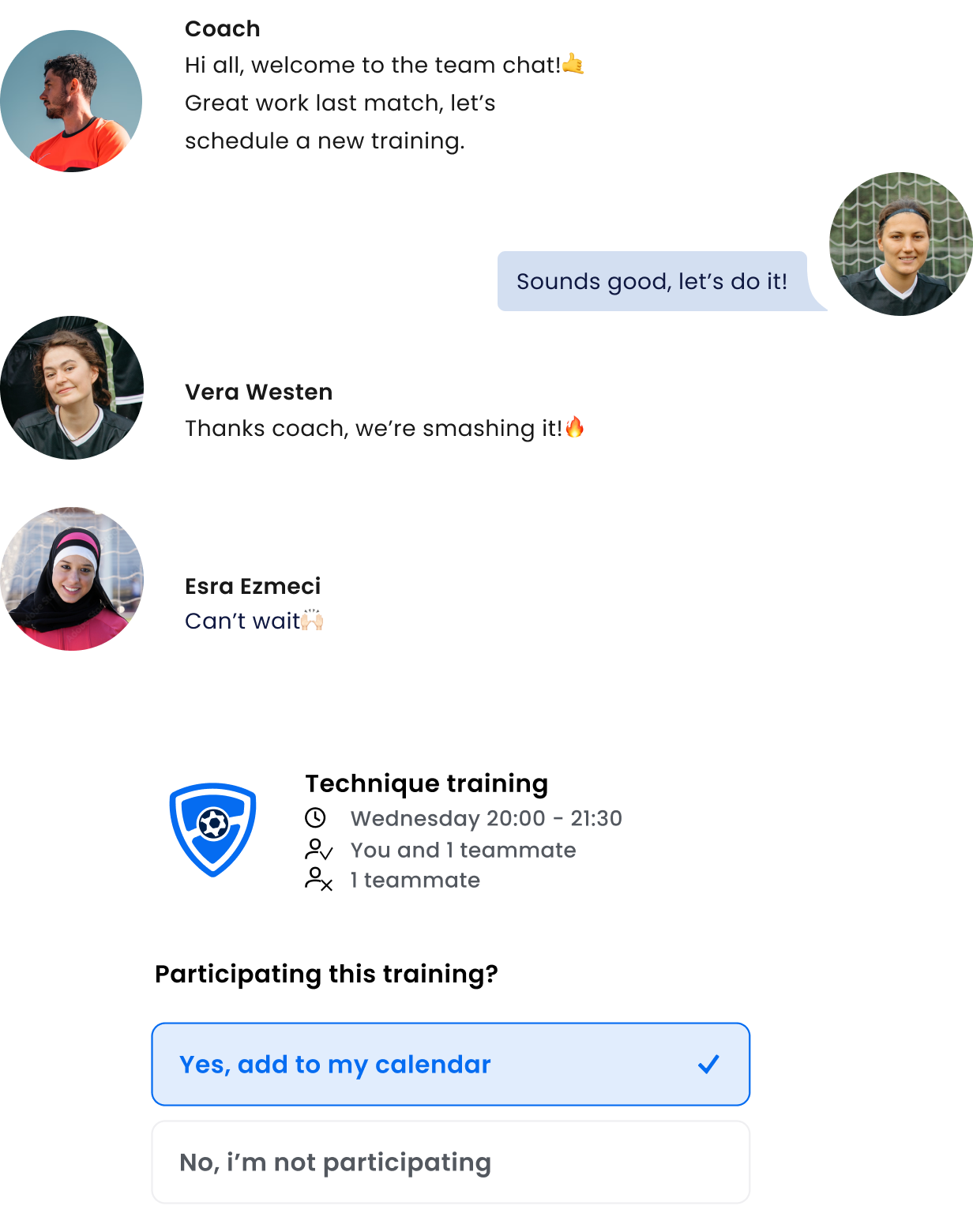 Team Chat, Team Calendar. No hassle.