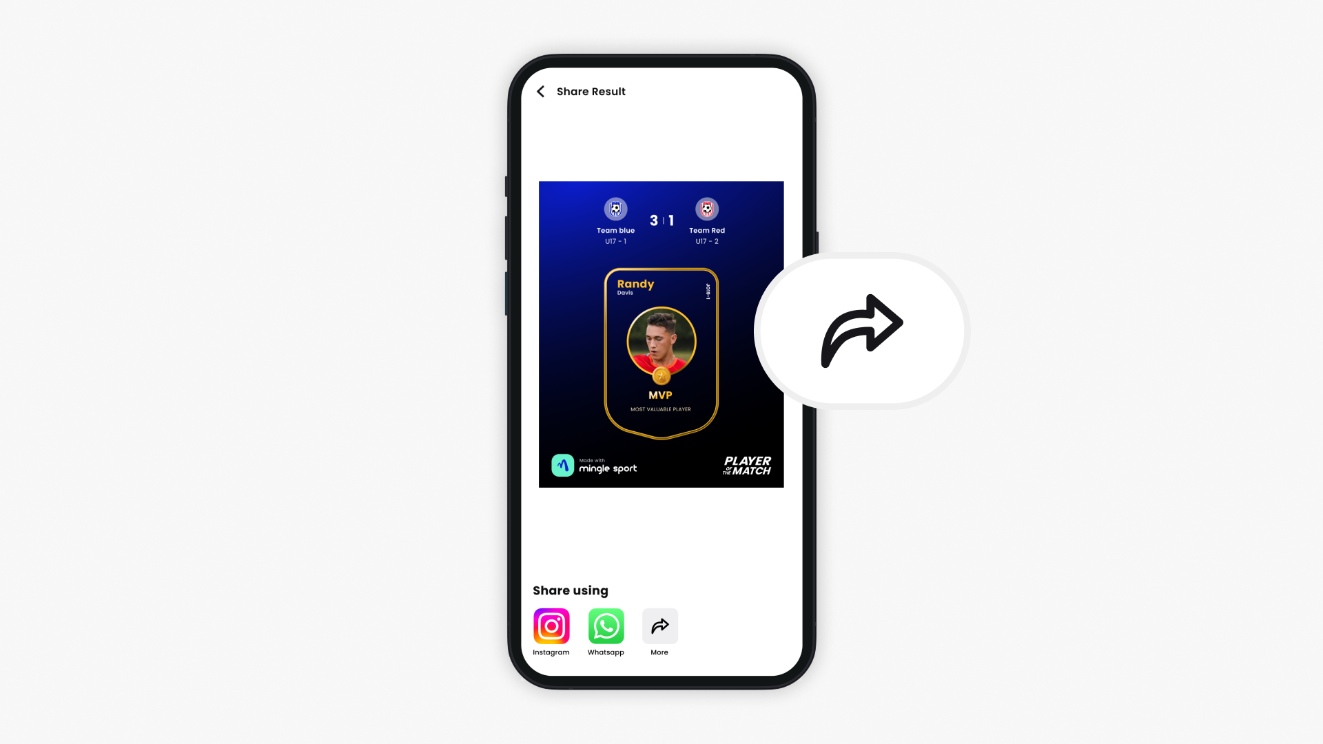 Help Article Visual - Share a match result 