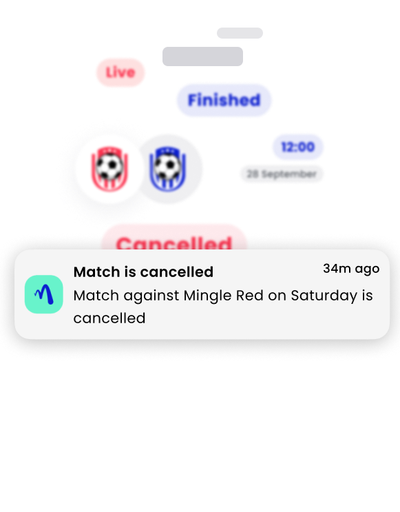 Match & training communication