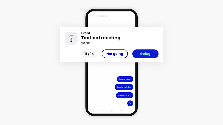 Visuele helpartikel – Teamevenement aanmaken