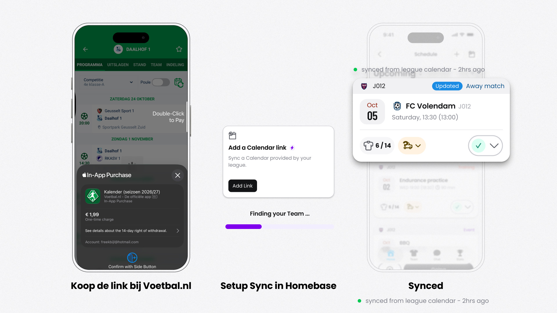 iCal LINK set up sync