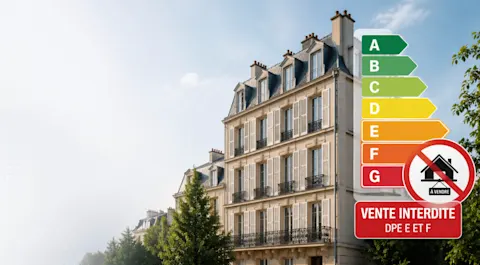 image illustrant l'interdiction de vendre une passoire thermique
