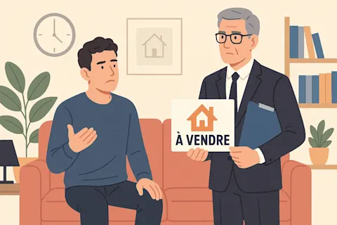 illustration vente appartement loué droit de préemption
