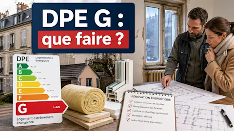 image qui illustre que faire quand son logement est classé DPE G 