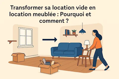 passage location vide à location meublée
