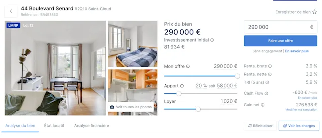 rentabilité immobilière precise