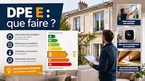 illustration pour savoir quoi faire avec un logement DPE E 