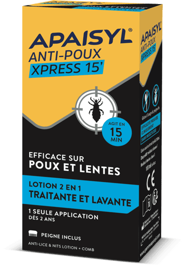 Lotion et peigne anti-poux Apaisyl® Xpert