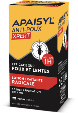 Lotion et peigne anti-poux Apaisyl® Xpert