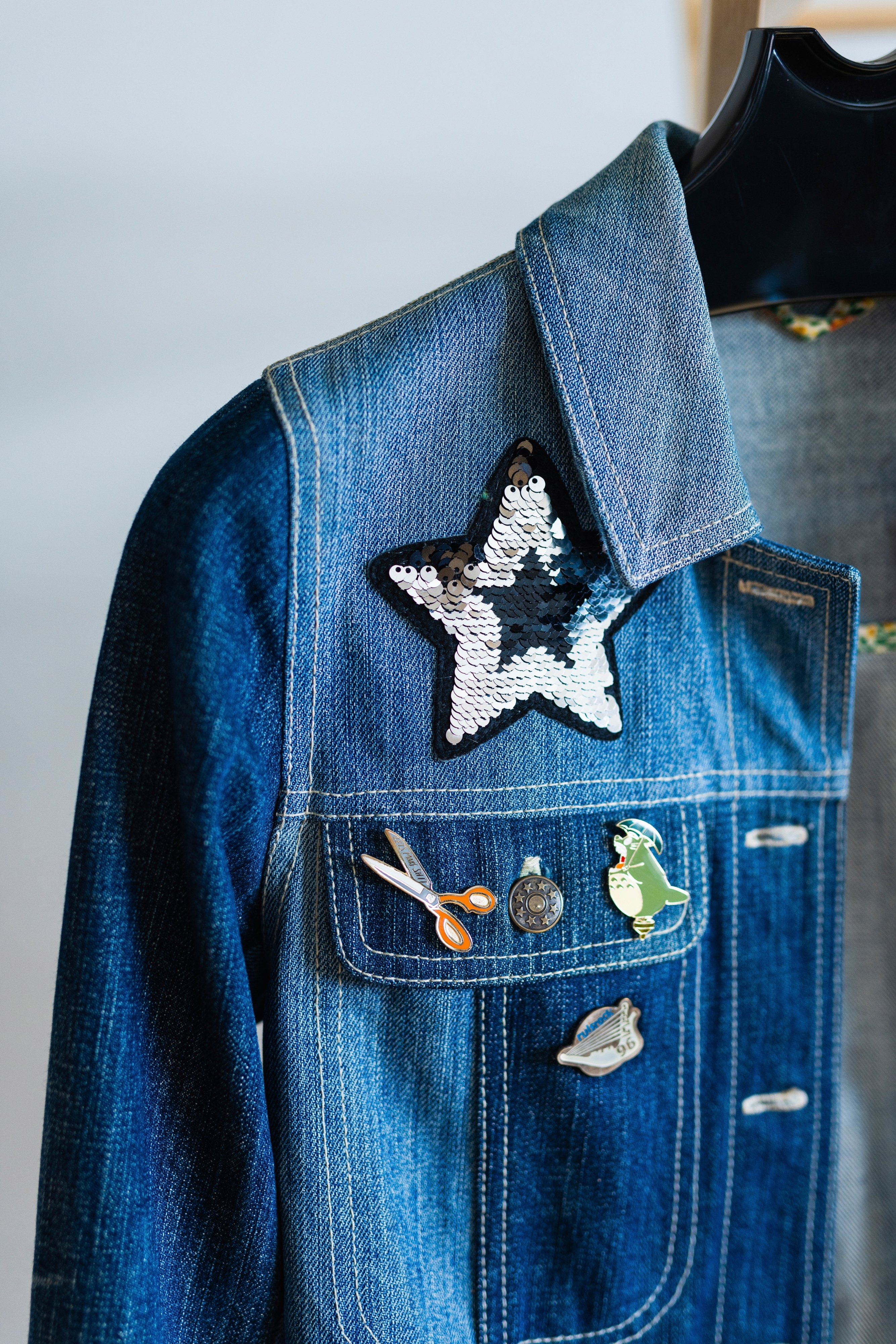 Denim jacket.