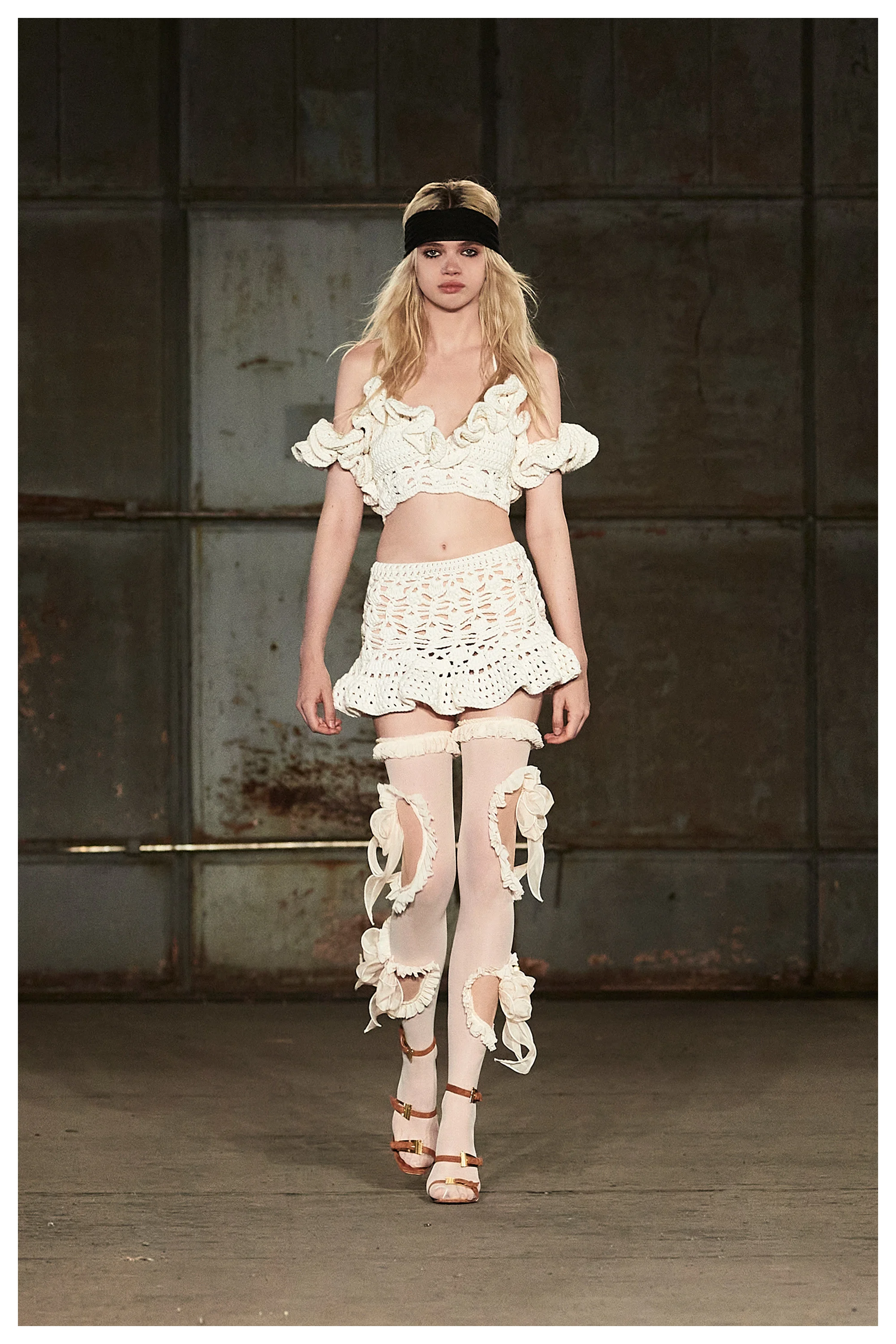 Aniye Records SS26 RUFFLE TOP MABEL