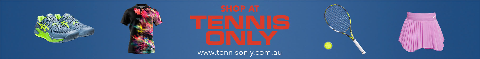 Tennis Only Letter Board 728x90
