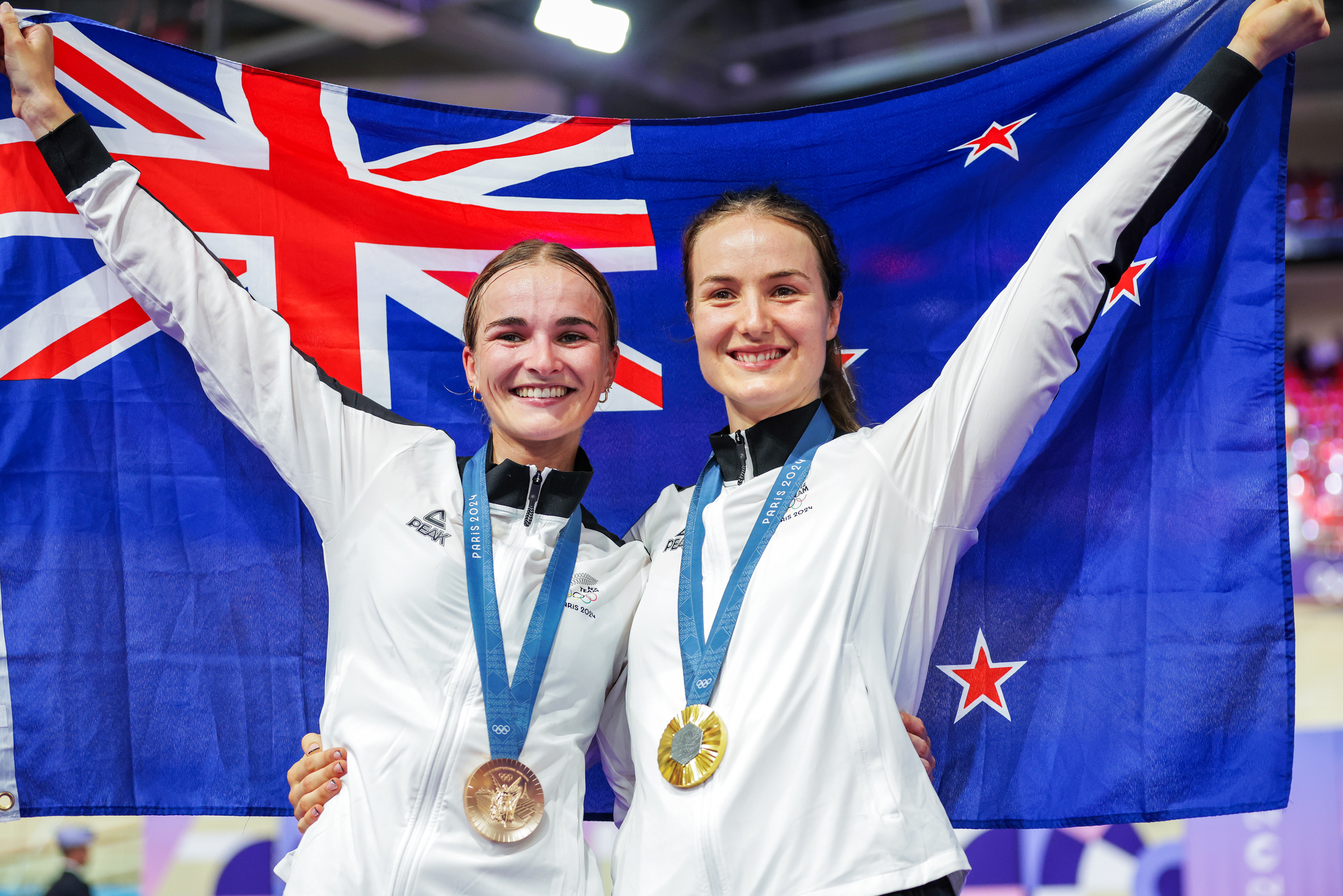 Ally Wollaston and Ellesse Andrews at Paris 2024 - Ed Sykes/SWpix