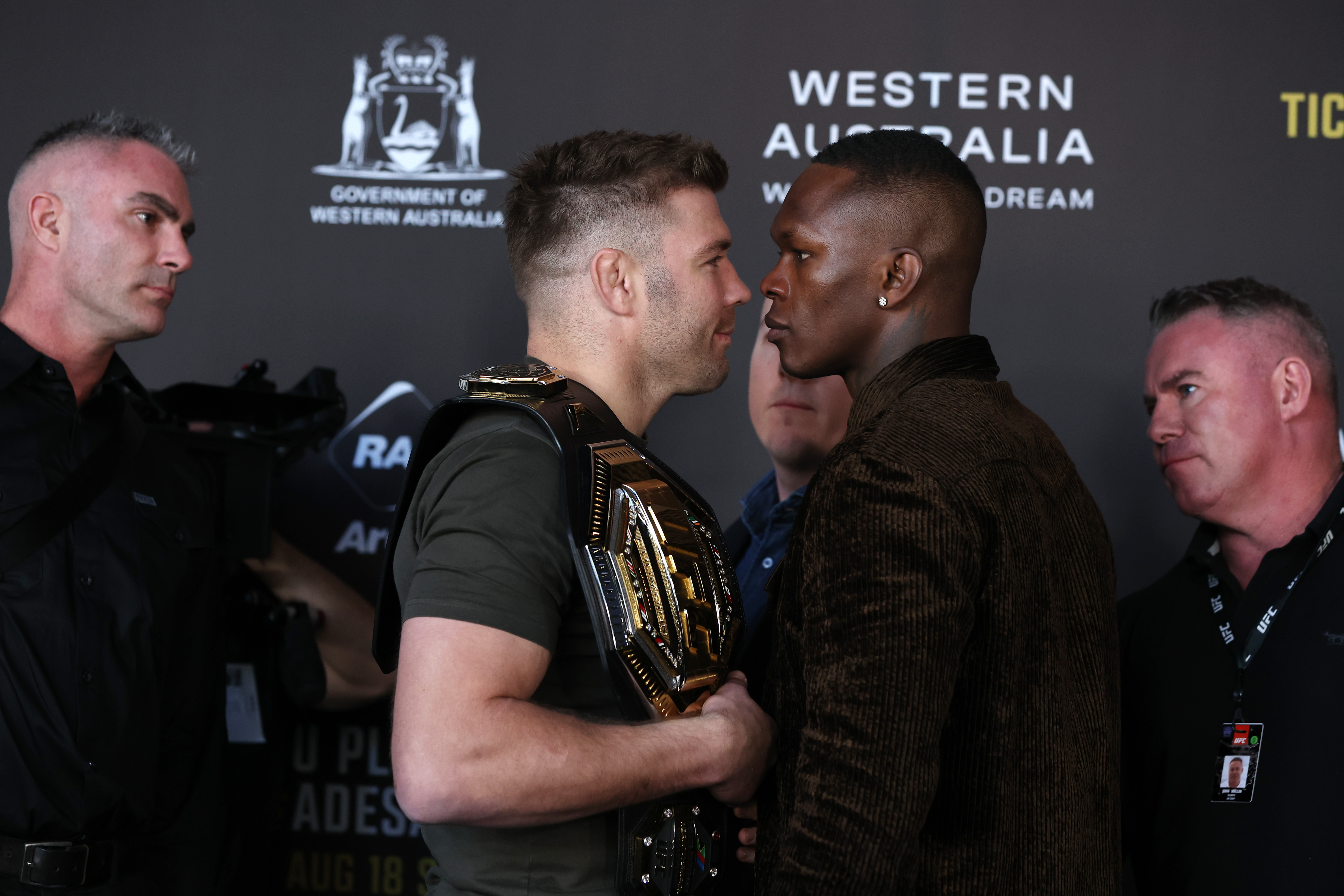 Adesanya and Du Plessis - Getty Images