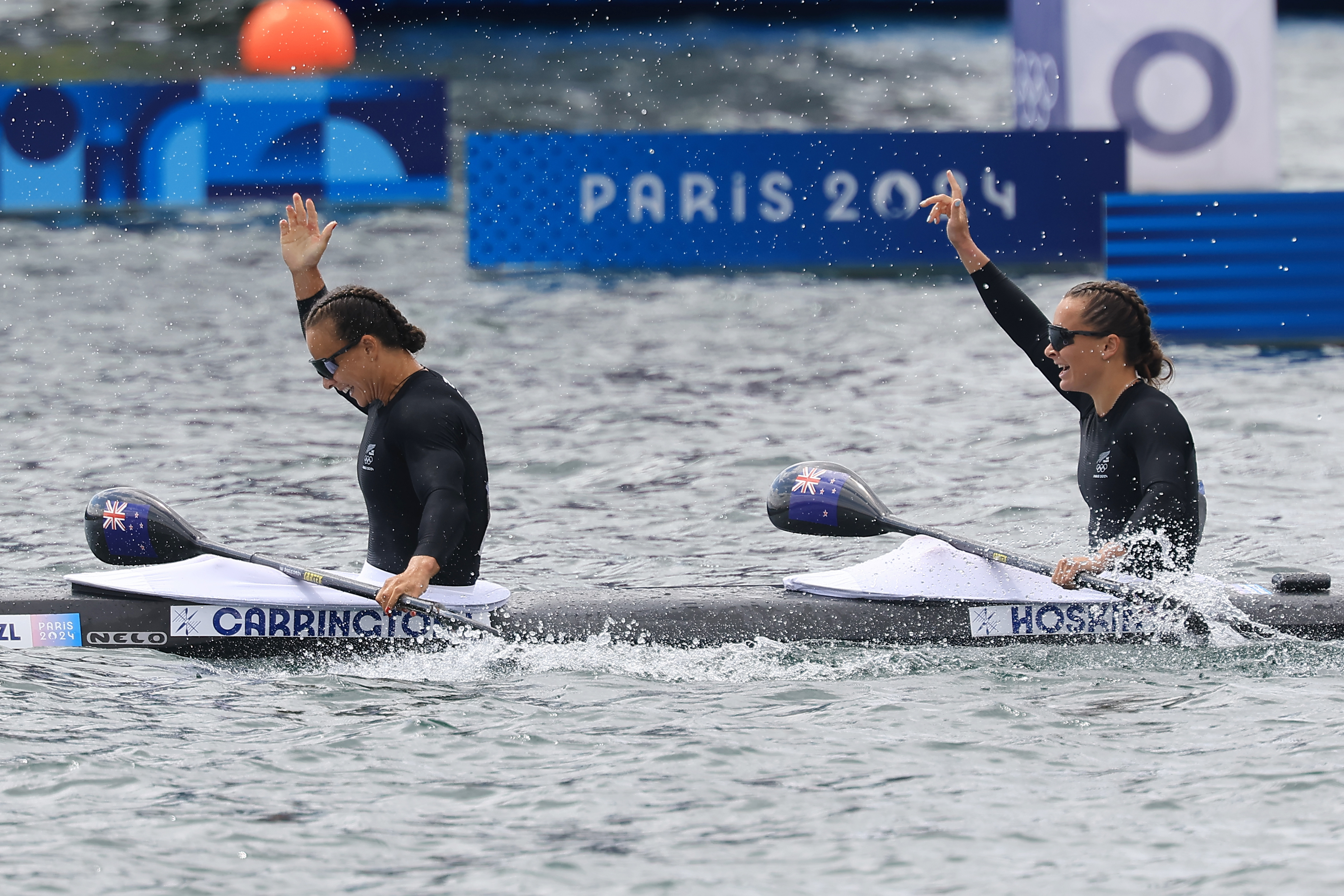 Lisa Carrington and Alicia Hoskin win gold at Paris 2024 - Iain McGregor, Photosport