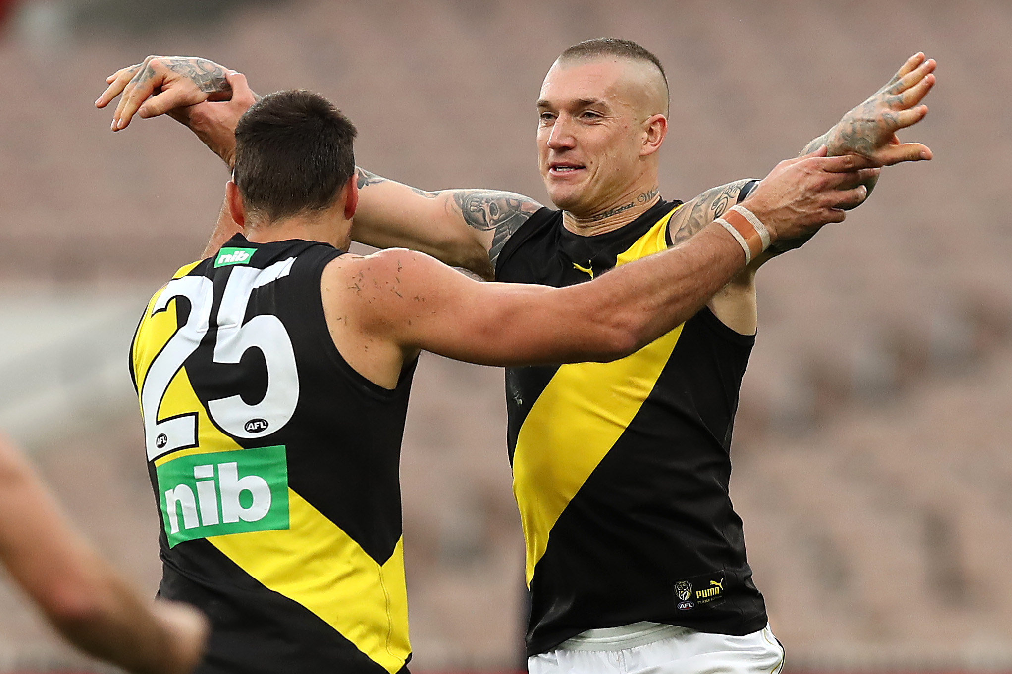 Dustin Martin Toby Nankervis Richmond