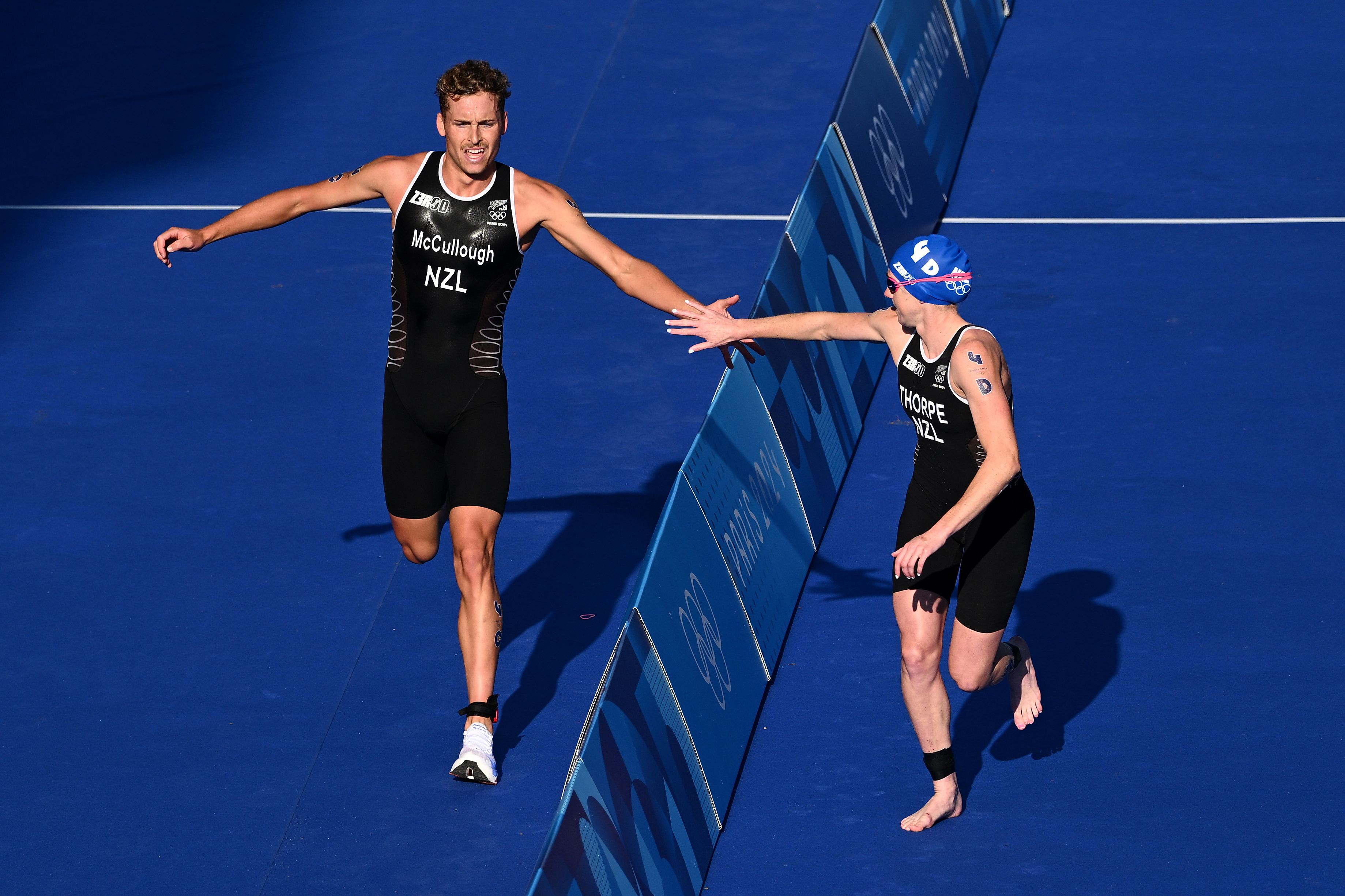 Dylan McCullough and Ainsley Thorpe, Paris 2024 - Photosport