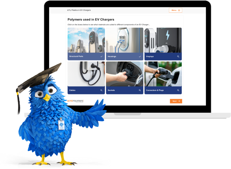 Rowly with Plastics in EV Chargers