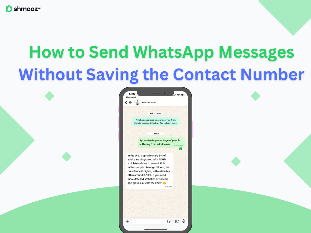 How to Send WhatsApp Messages Without Saving the Contact Number