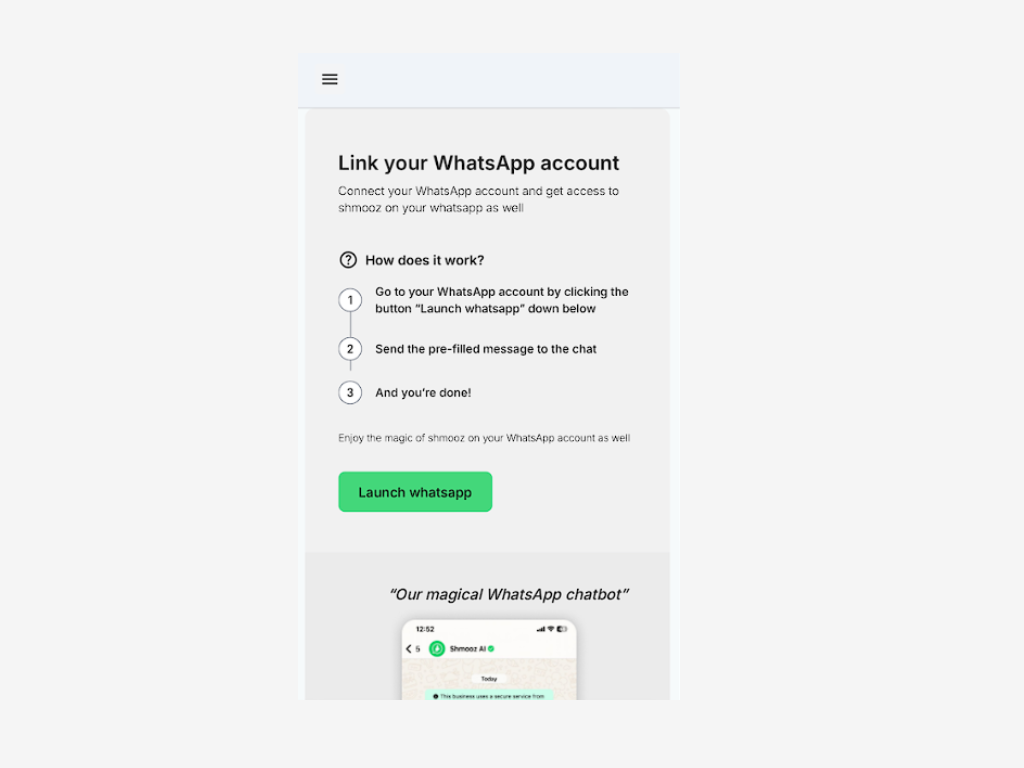 Launch WhatsApp