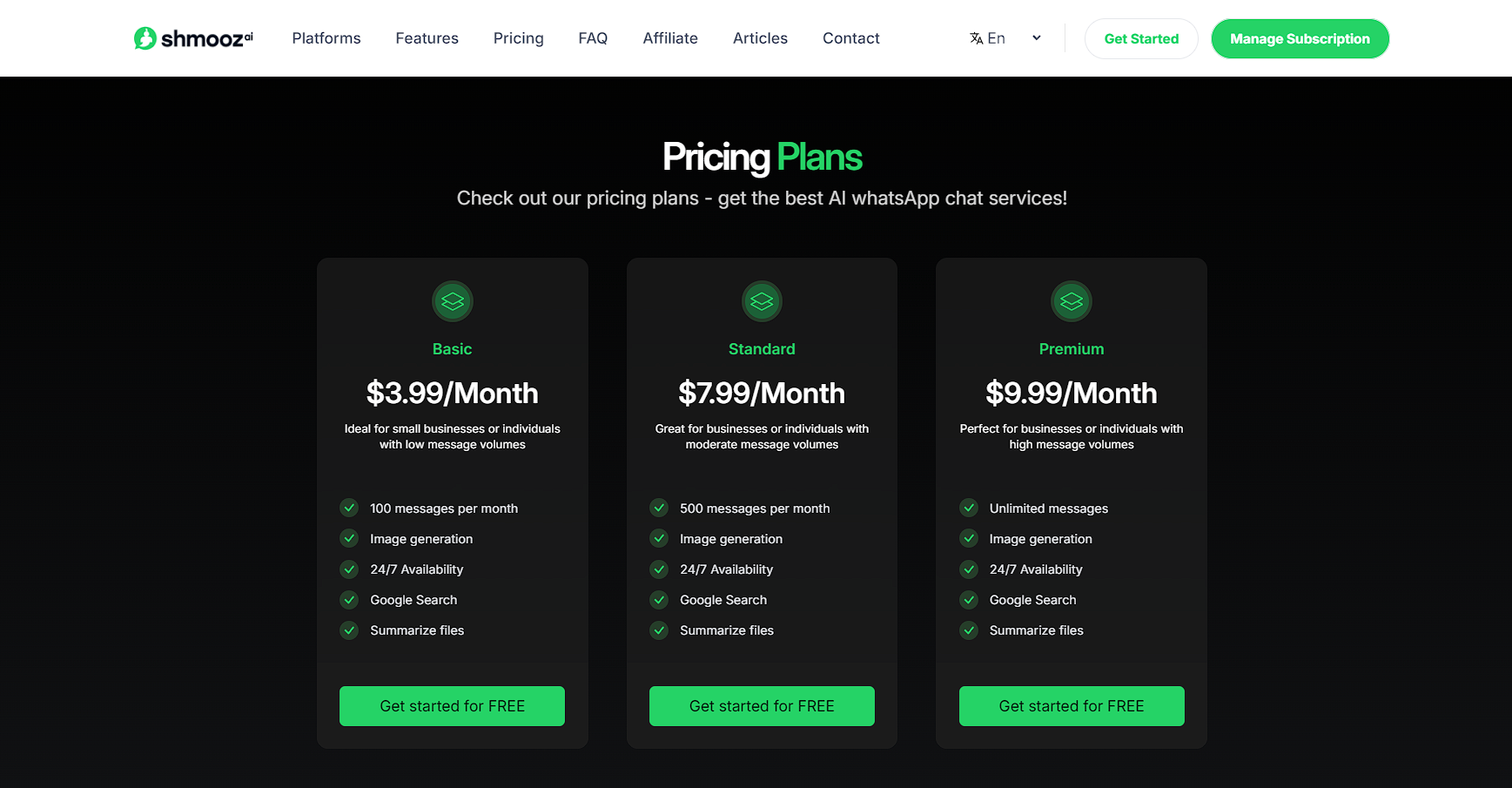AI summary tool pricing and features